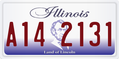 IL license plate A142131