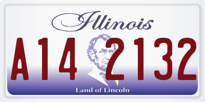 IL license plate A142132