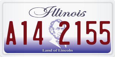 IL license plate A142155