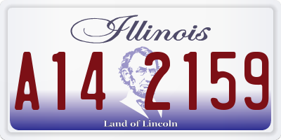 IL license plate A142159