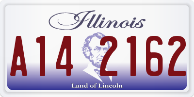 IL license plate A142162