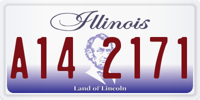 IL license plate A142171