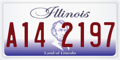 IL license plate A142197