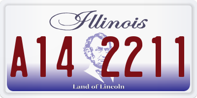 IL license plate A142211