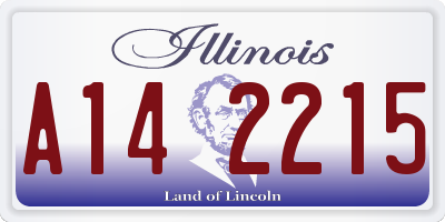 IL license plate A142215