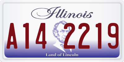 IL license plate A142219