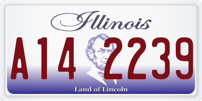 IL license plate A142239