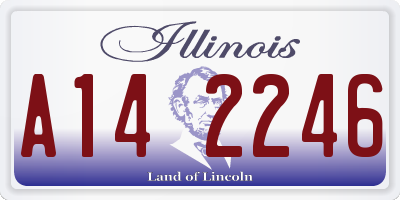IL license plate A142246
