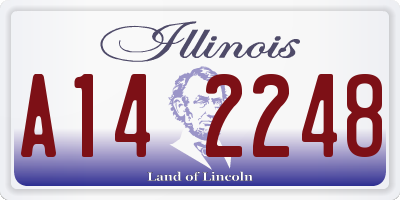 IL license plate A142248