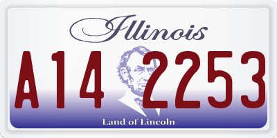 IL license plate A142253