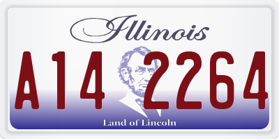 IL license plate A142264