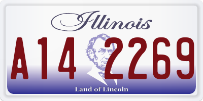 IL license plate A142269