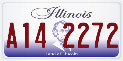 IL license plate A142272