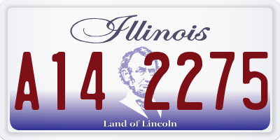 IL license plate A142275