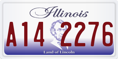 IL license plate A142276