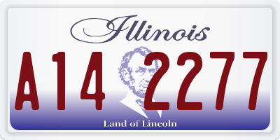 IL license plate A142277