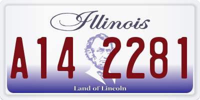 IL license plate A142281