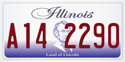 IL license plate A142290