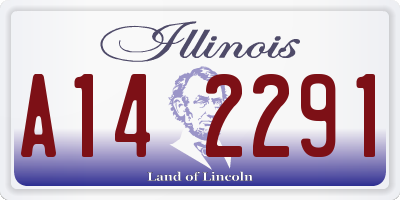 IL license plate A142291