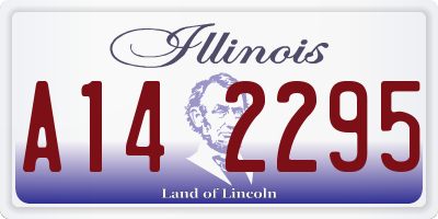 IL license plate A142295