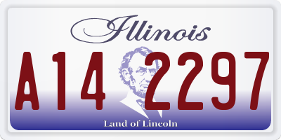 IL license plate A142297