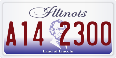 IL license plate A142300