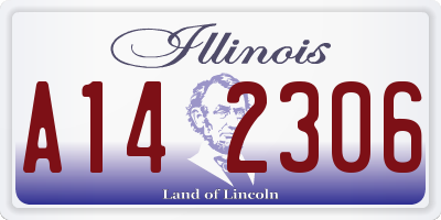 IL license plate A142306