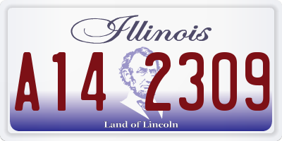 IL license plate A142309