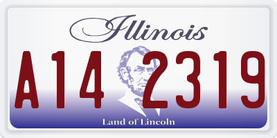 IL license plate A142319