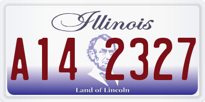 IL license plate A142327