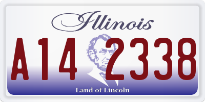 IL license plate A142338