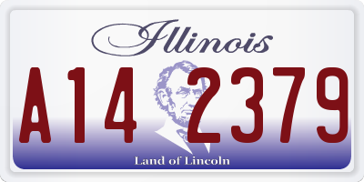 IL license plate A142379