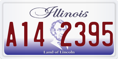 IL license plate A142395