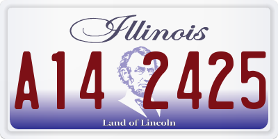 IL license plate A142425