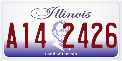 IL license plate A142426