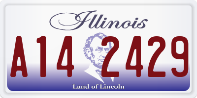 IL license plate A142429