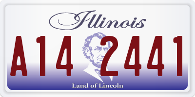 IL license plate A142441