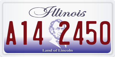 IL license plate A142450