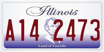 IL license plate A142473