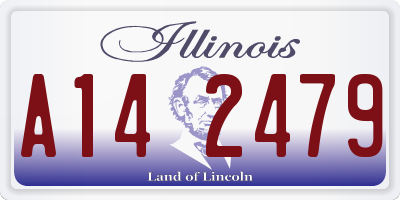 IL license plate A142479