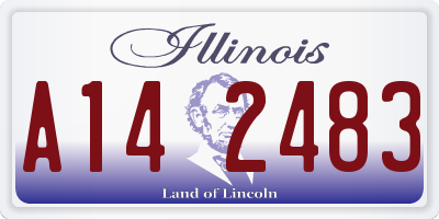 IL license plate A142483