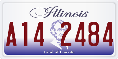 IL license plate A142484