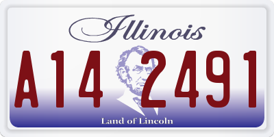 IL license plate A142491