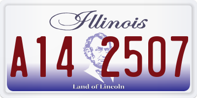 IL license plate A142507