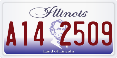 IL license plate A142509