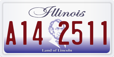 IL license plate A142511