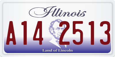 IL license plate A142513
