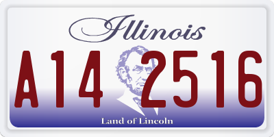IL license plate A142516