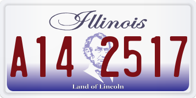 IL license plate A142517
