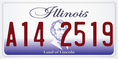 IL license plate A142519